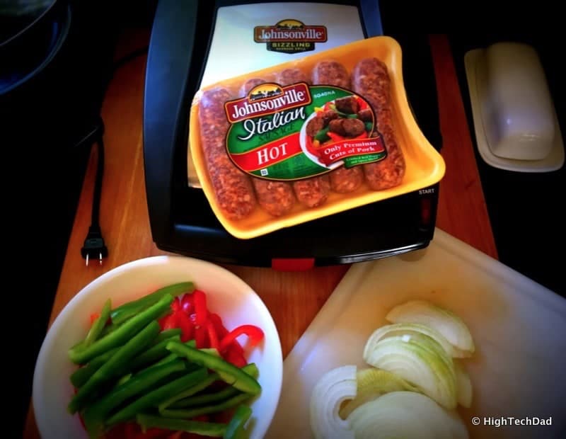 Johnsonville Sizzling Sausage Grill is a 1 Button Press to