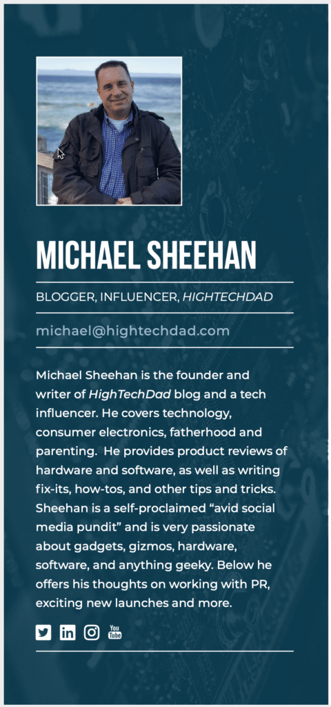 HighTechDad / Michael Sheehan - Cision