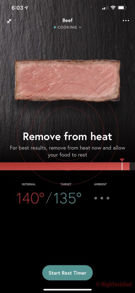 I cooked some meat with Yummly Smart Thermometer! 