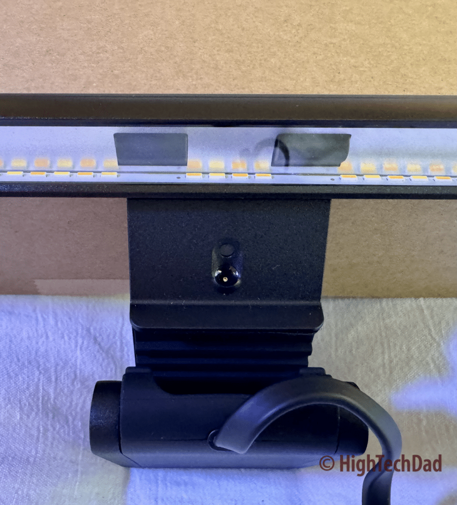 The LEDs powering the light - BenQ ScreenBar Pro - HighTechDad Review