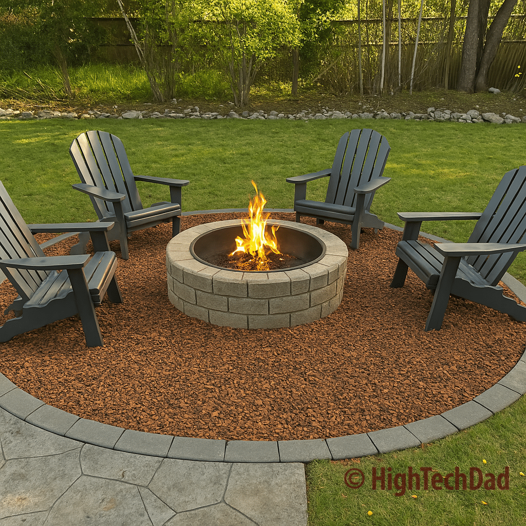 ChatGPT rendering #1 of firepit - Redfin DIY AI Article - HighTechDad